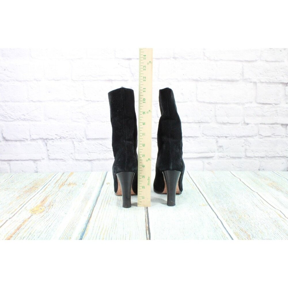 Foot Petals Black Suede Pull On Casual Pump Boots Size 6 Medium - Picture 7 of 9